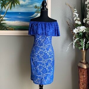 Fashion Magazine Royal Blue Dress Size M